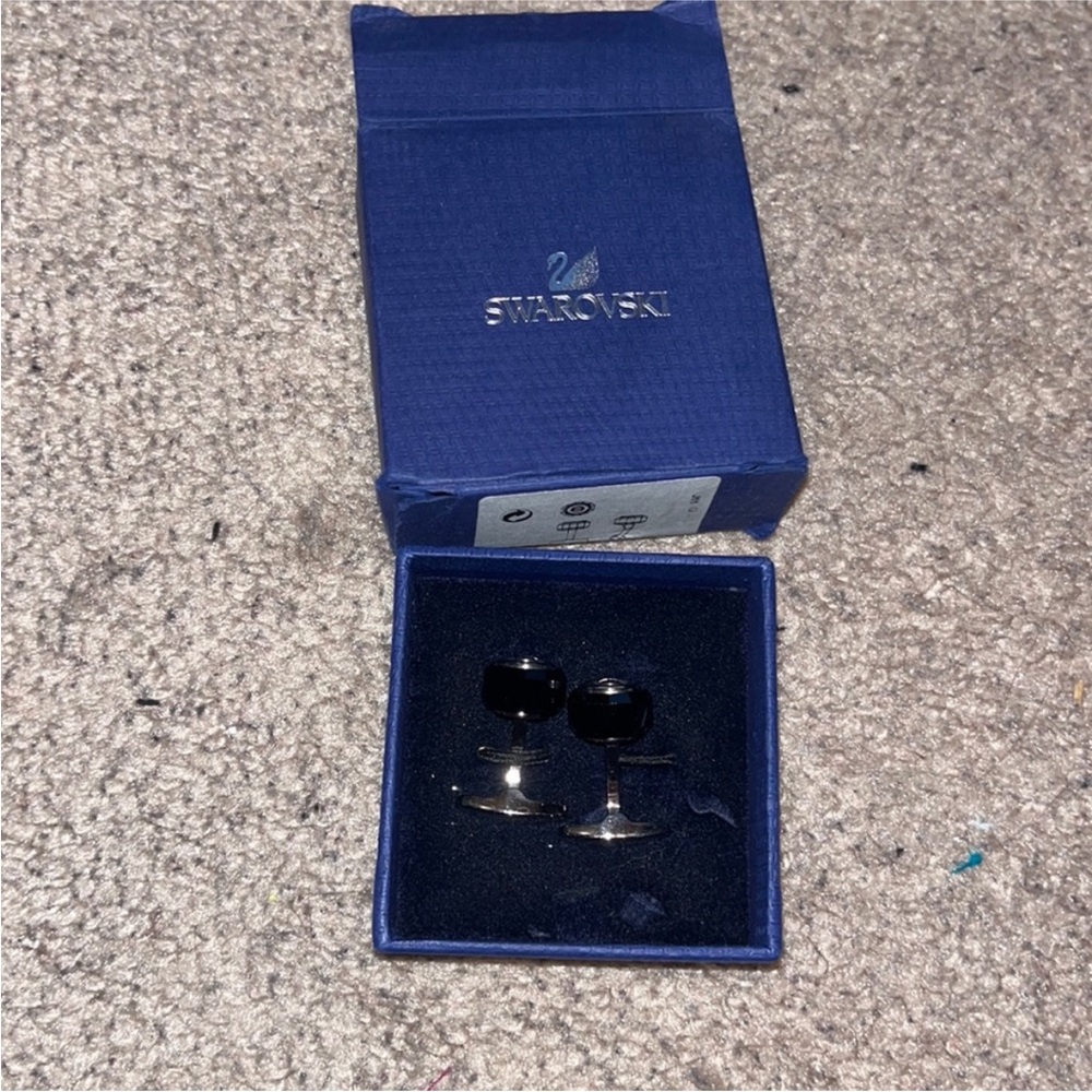 Swarovski Black Cufflinks